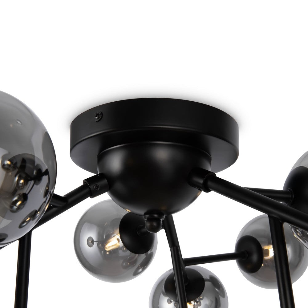 Dallas Molecules Chandelier In Black-Maytoni-South Charlotte Fine Lighting