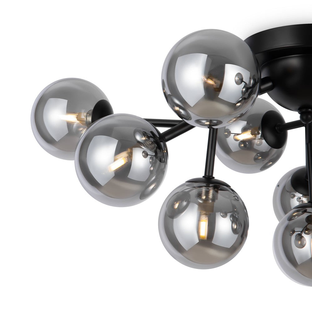 Dallas Molecules Chandelier In Black-Maytoni-South Charlotte Fine Lighting