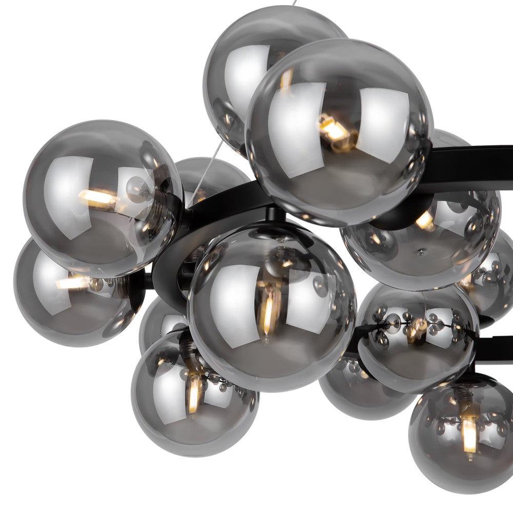 Dallas Molecules Cluster Chandelier In Black-Maytoni-South Charlotte Fine Lighting