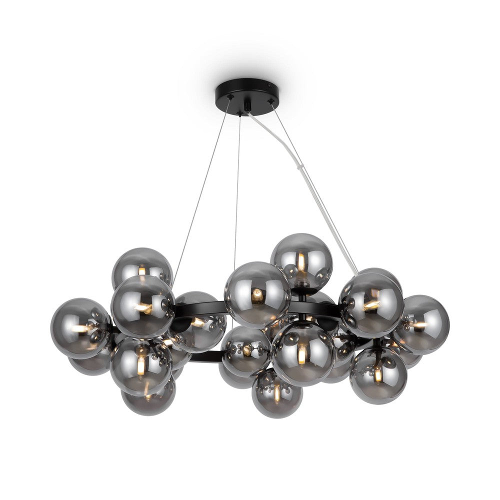 Dallas Molecules Cluster Chandelier In Black-Maytoni-South Charlotte Fine Lighting