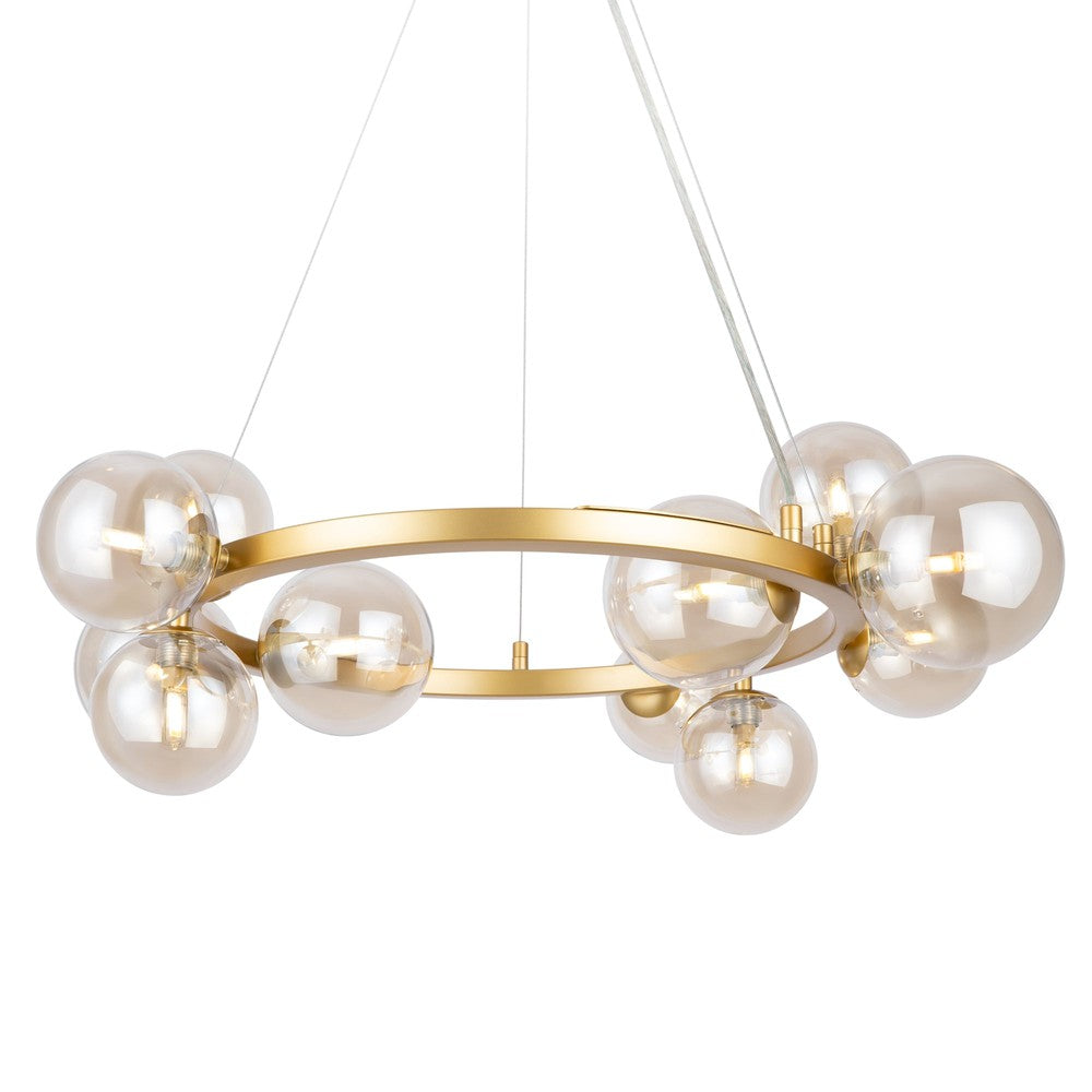 Dallas Ring Chandelier With Gold Styling-Maytoni-South Charlotte Fine Lighting