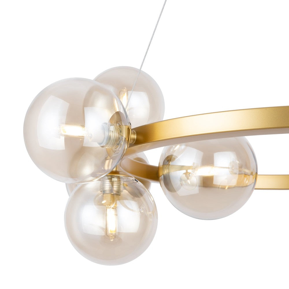 Dallas Ring Chandelier With Gold Styling-Maytoni-South Charlotte Fine Lighting