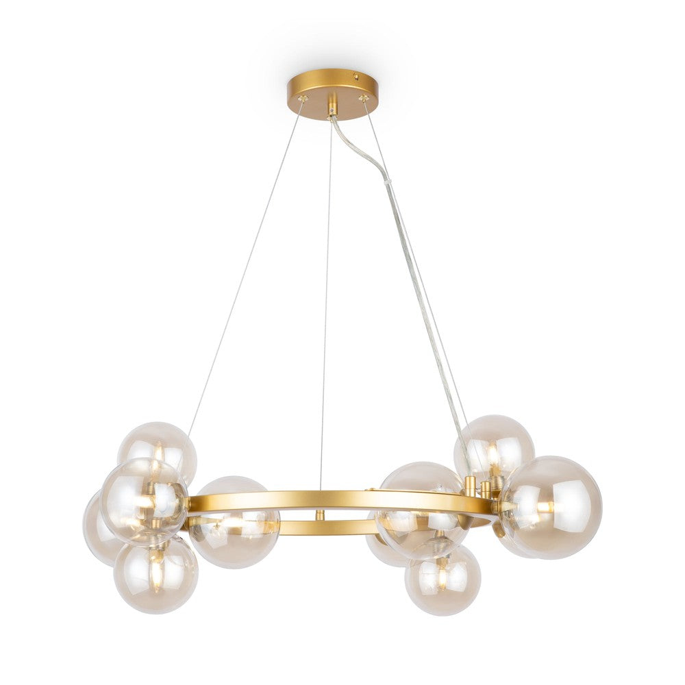 Dallas Ring Chandelier With Gold Styling-Maytoni-South Charlotte Fine Lighting