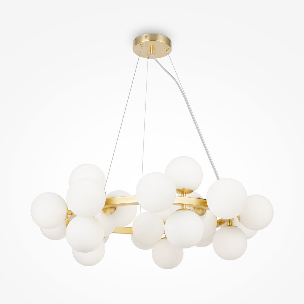 Dallas Round Cluster Chandelier With Gold Styling-Maytoni-South Charlotte Fine Lighting