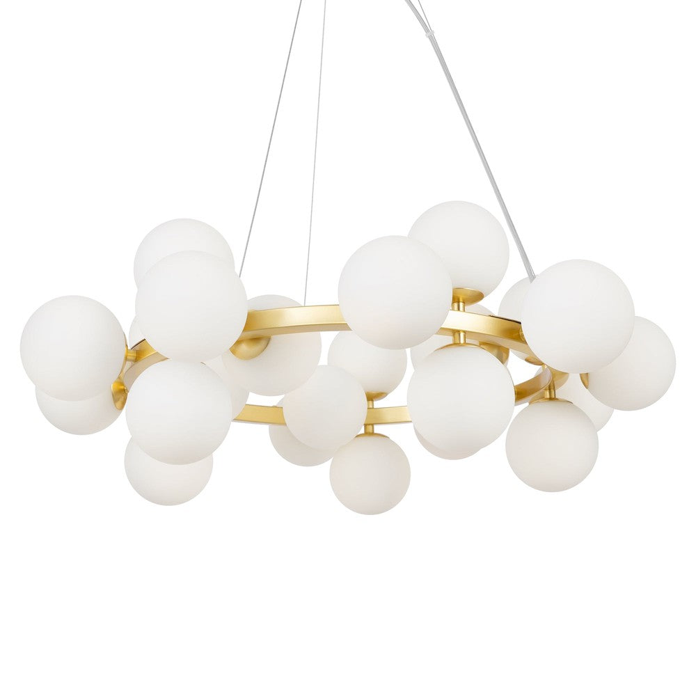 Dallas Round Cluster Chandelier With Gold Styling-Maytoni-South Charlotte Fine Lighting