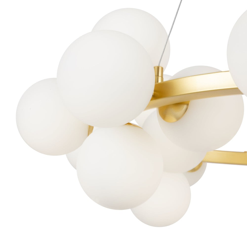 Dallas Round Cluster Chandelier With Gold Styling-Maytoni-South Charlotte Fine Lighting