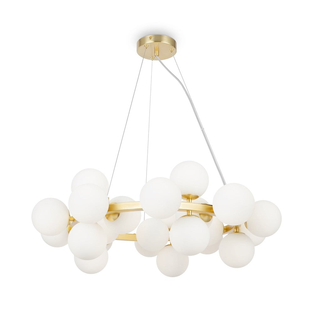 Dallas Round Cluster Chandelier With Gold Styling-Maytoni-South Charlotte Fine Lighting