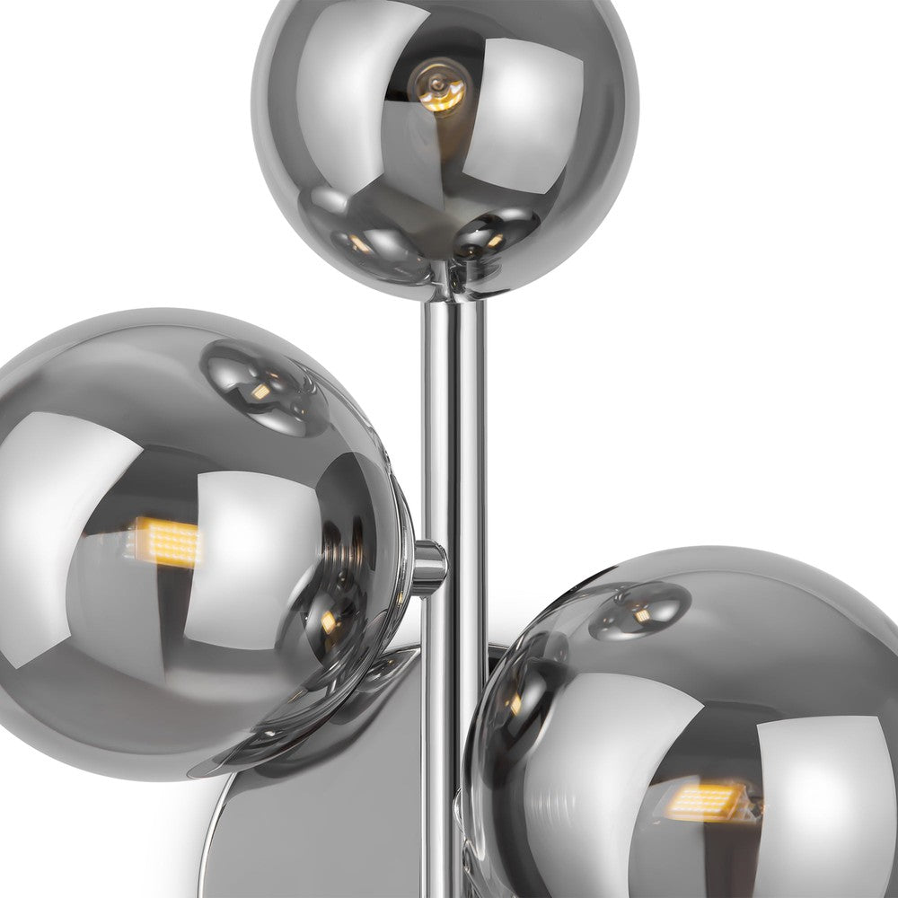 Dallas Three Way Wall Lamp With Chrome Styling-Maytoni-South Charlotte Fine Lighting