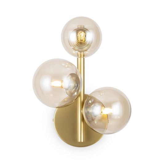 Dallas Three Way Wall Lamp With Gold Styling-Maytoni-South Charlotte Fine Lighting