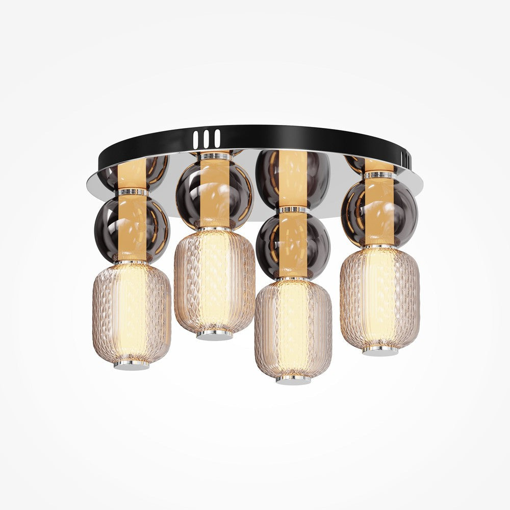 Drop Chandelier With Chrome Styling-Maytoni-South Charlotte Fine Lighting