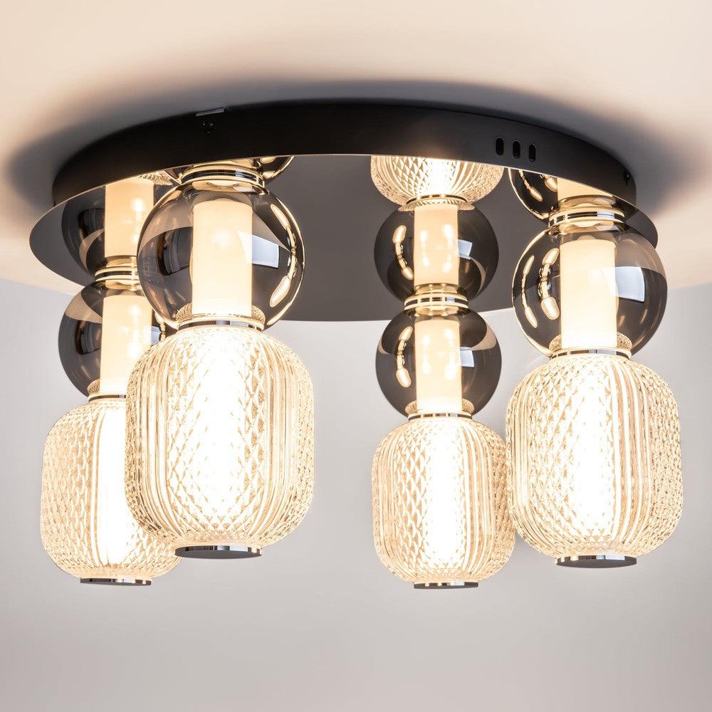 Drop Chandelier With Chrome Styling-Maytoni-South Charlotte Fine Lighting