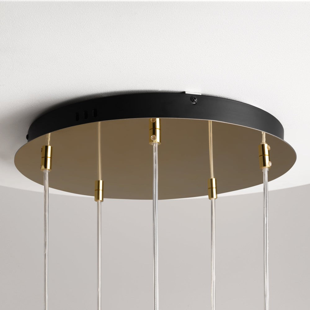 Drop Pendant Lamp With Gold Styling - Five Lights-Maytoni-South Charlotte Fine Lighting