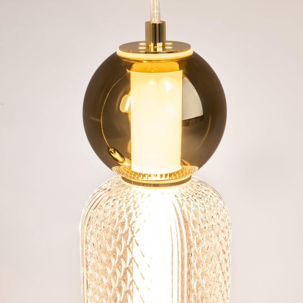 Drop Pendant Lamp With Gold Styling - Five Lights-Maytoni-South Charlotte Fine Lighting