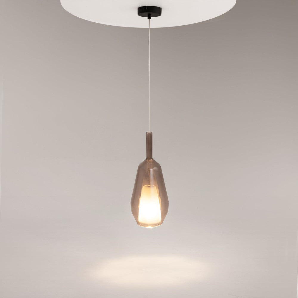 Duality Industrial Pendant Lamp With Brown Shade-Maytoni-South Charlotte Fine Lighting