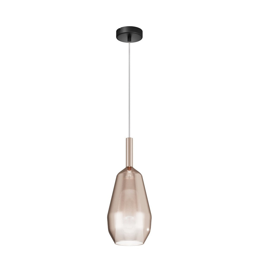 Duality Industrial Pendant Lamp With Brown Shade-Maytoni-South Charlotte Fine Lighting