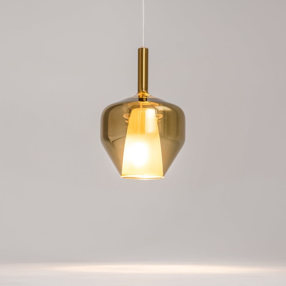 Duality Industrial Pendant Lamp With Gold Shade-Maytoni-South Charlotte Fine Lighting