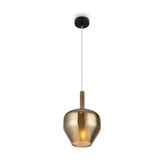 Duality Industrial Pendant Lamp With Gold Shade-Maytoni-South Charlotte Fine Lighting