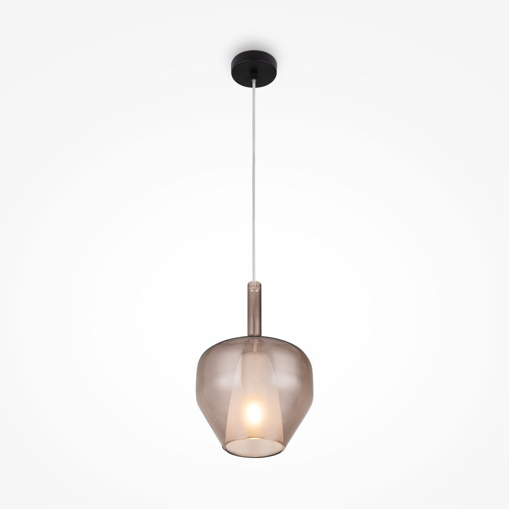 Duality Pendant Lamp With Brown Shade-Maytoni-South Charlotte Fine Lighting