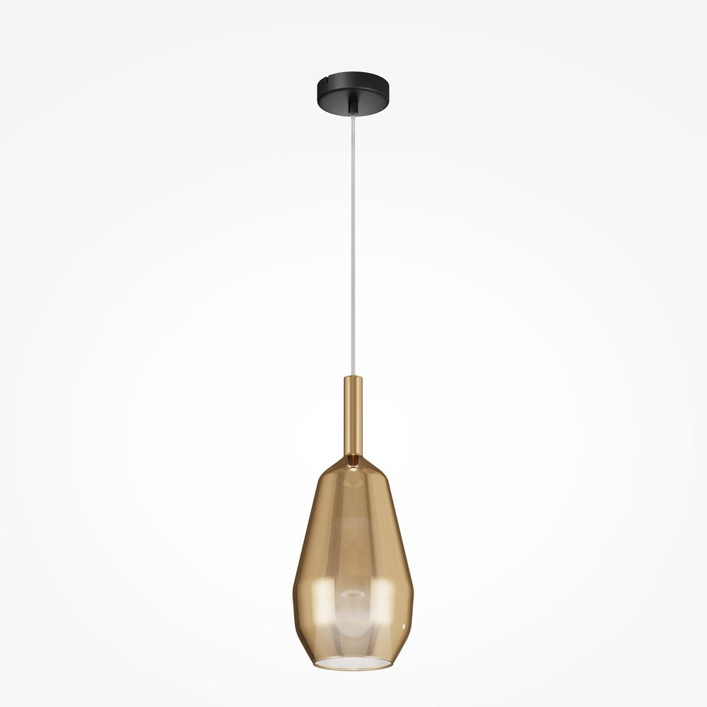 Duality Pendant Lamp with Gold Shade-Maytoni-South Charlotte Fine Lighting