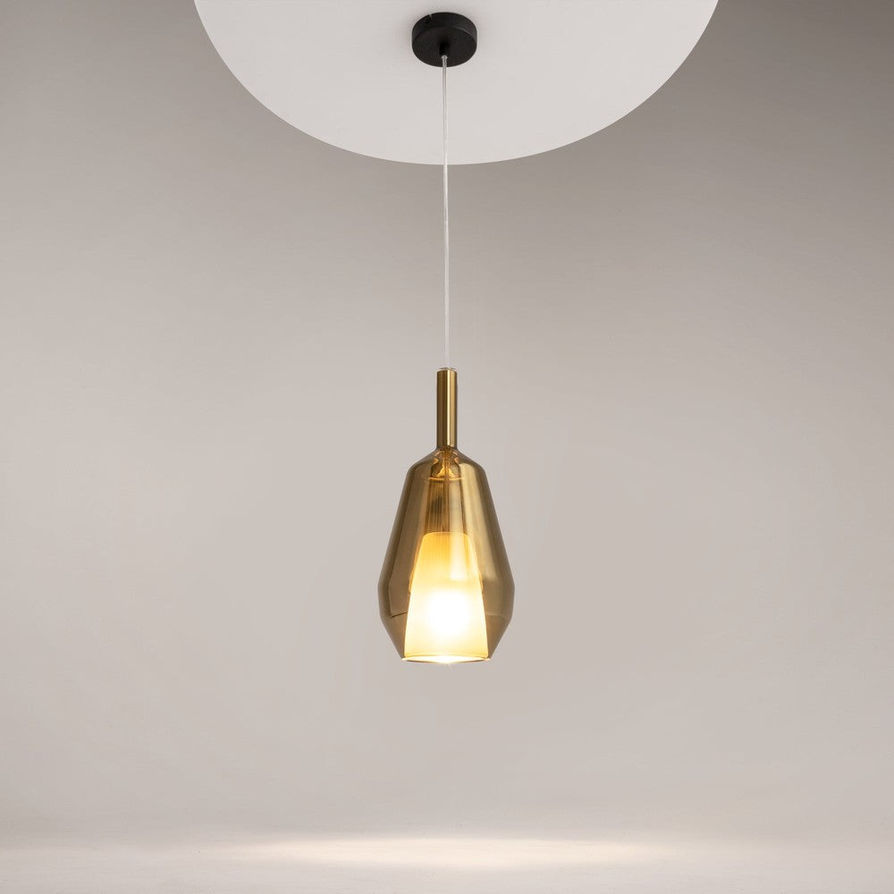 Duality Pendant Lamp with Gold Shade-Maytoni-South Charlotte Fine Lighting