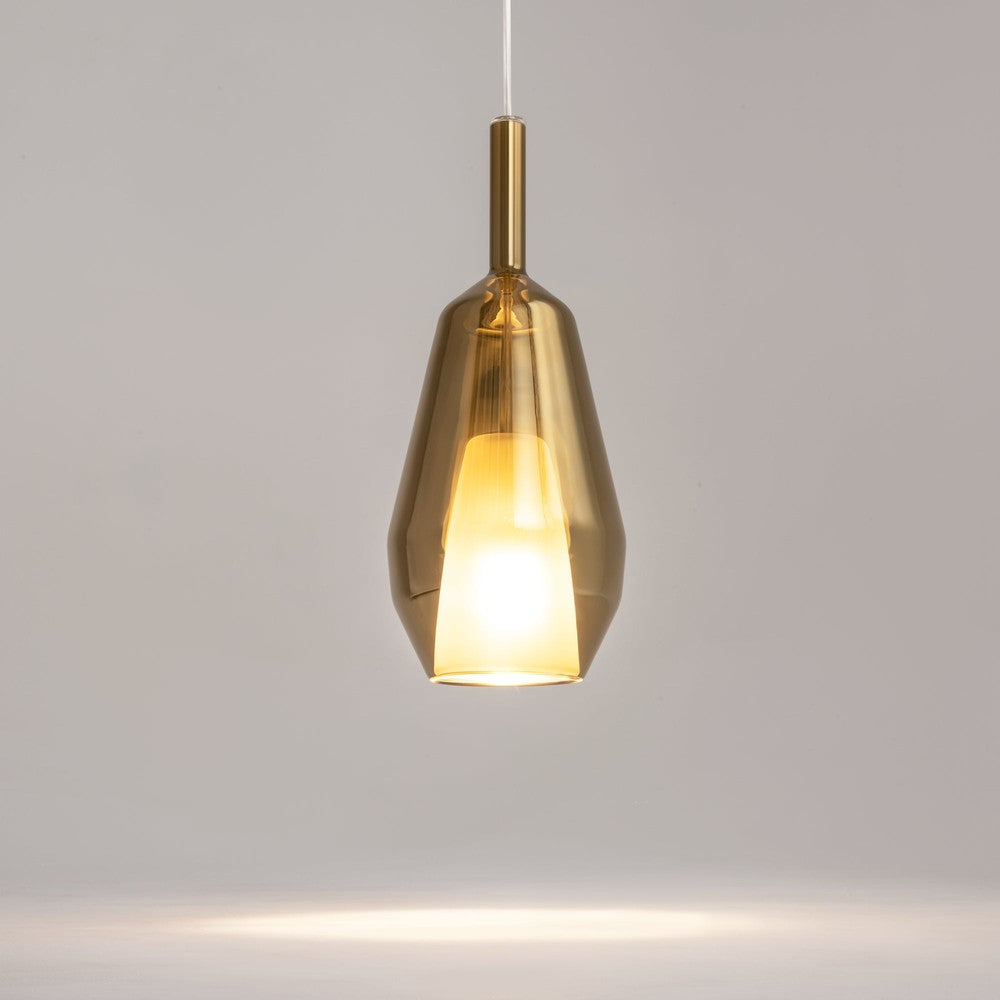 Duality Pendant Lamp with Gold Shade-Maytoni-South Charlotte Fine Lighting