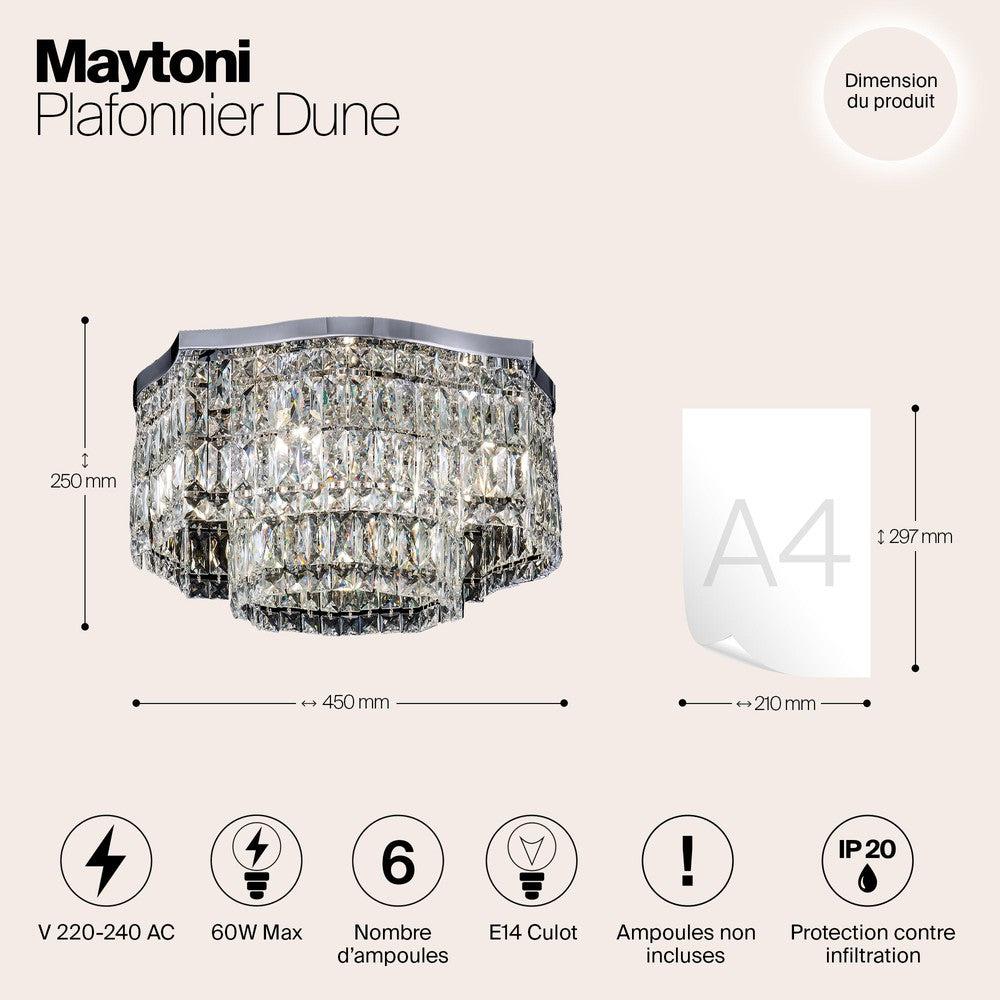 Dune Deep Chandelier With Chrome Styling-Maytoni-South Charlotte Fine Lighting