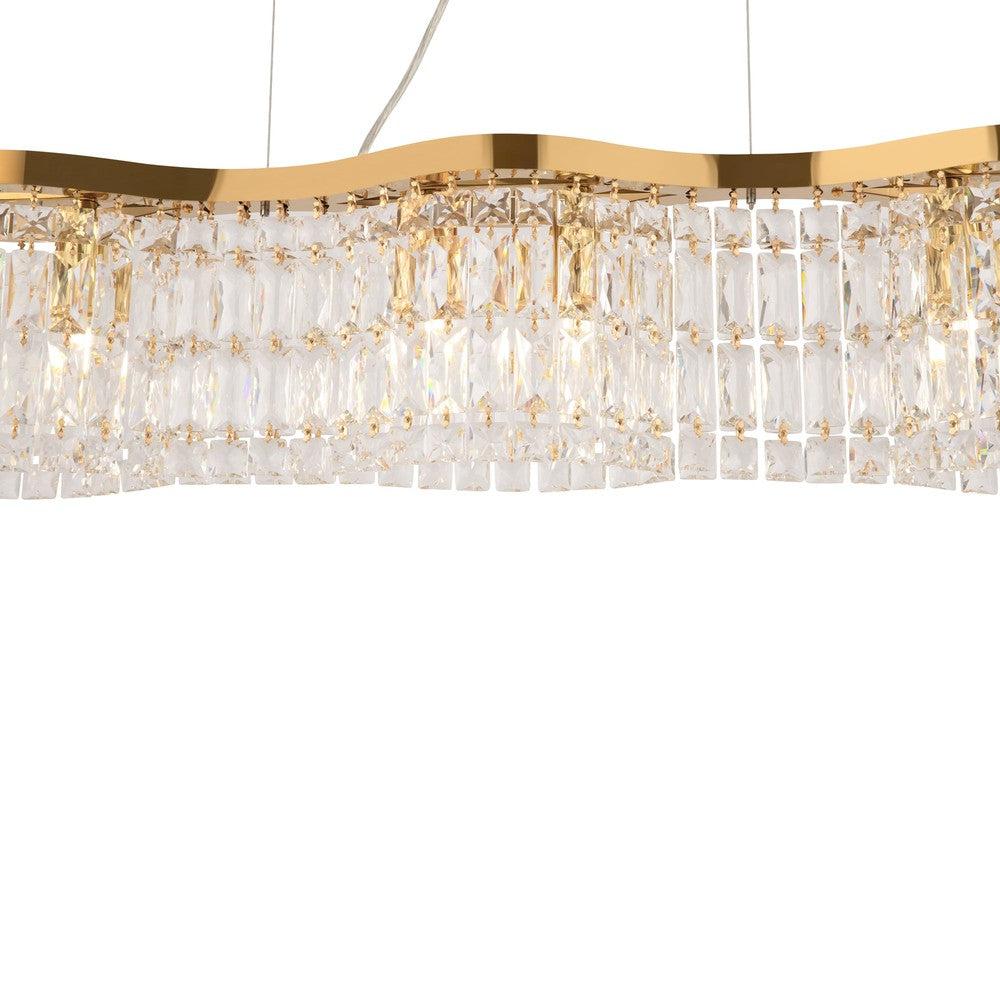 Dune Linear Chandelier With Gold Styling-Maytoni-South Charlotte Fine Lighting