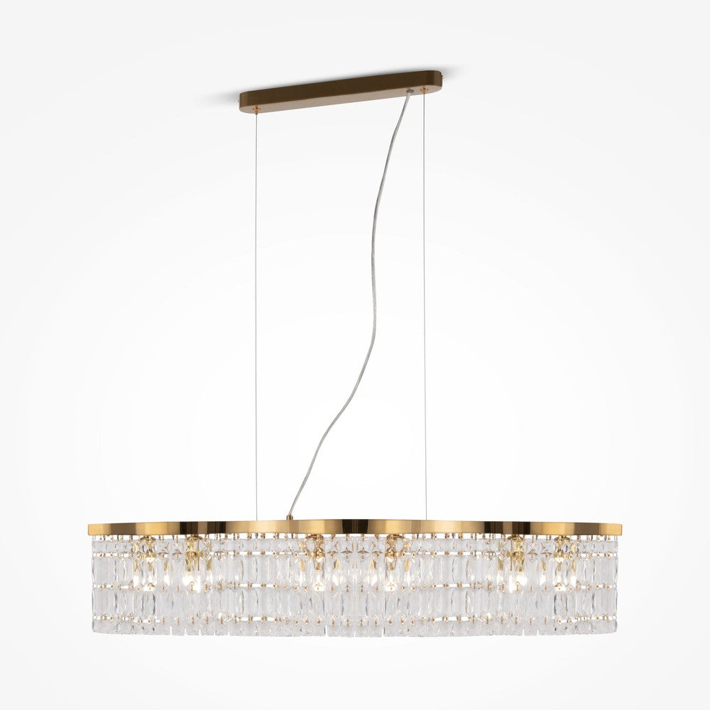 Dune Linear Chandelier With Gold Styling-Maytoni-South Charlotte Fine Lighting