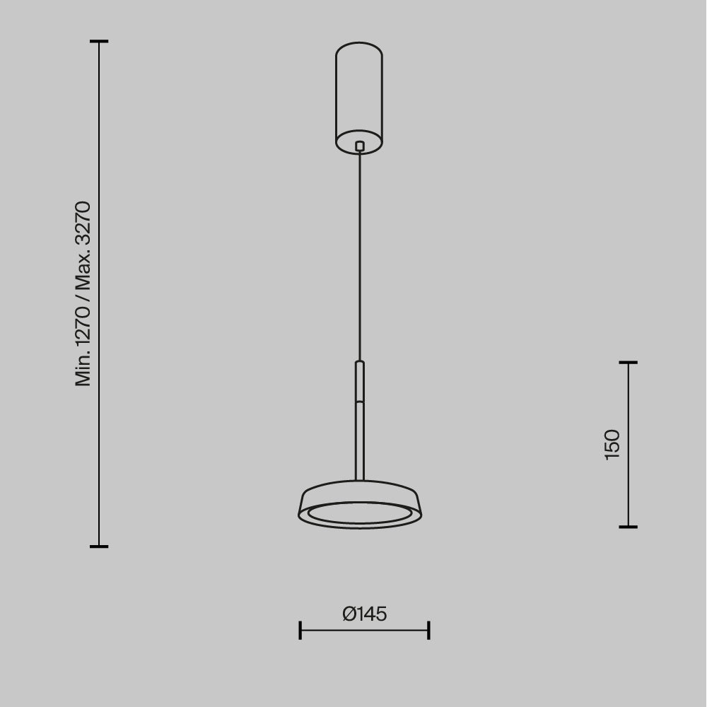 El Pendant Lamp With White with gold Styling-Maytoni-South Charlotte Fine Lighting