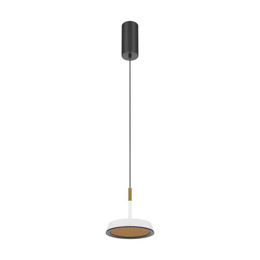 El Pendant Lamp With White with gold Styling-Maytoni-South Charlotte Fine Lighting