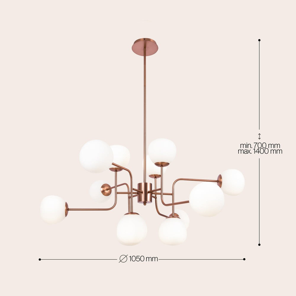 Erich Chandelier Cluster With Brass Styling - Large-Maytoni-South Charlotte Fine Lighting