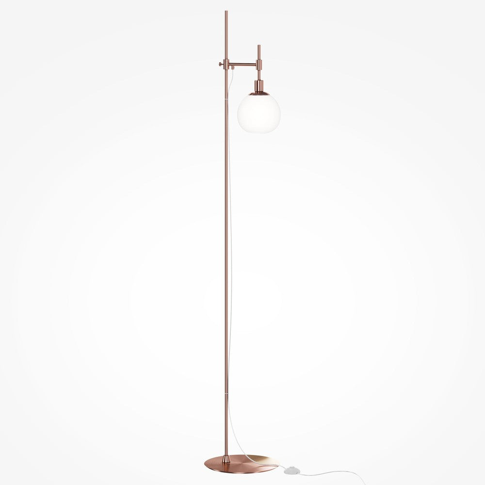 Erich Floor Lamp With Brass Styling-Maytoni-South Charlotte Fine Lighting