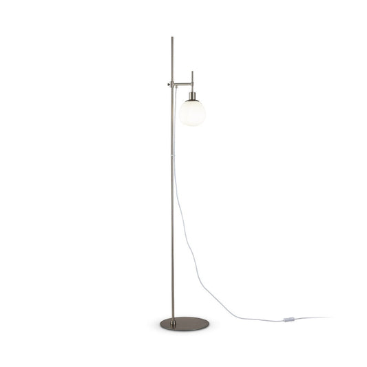 Erich Floor Lamp With Nickel Styling-Maytoni-South Charlotte Fine Lighting