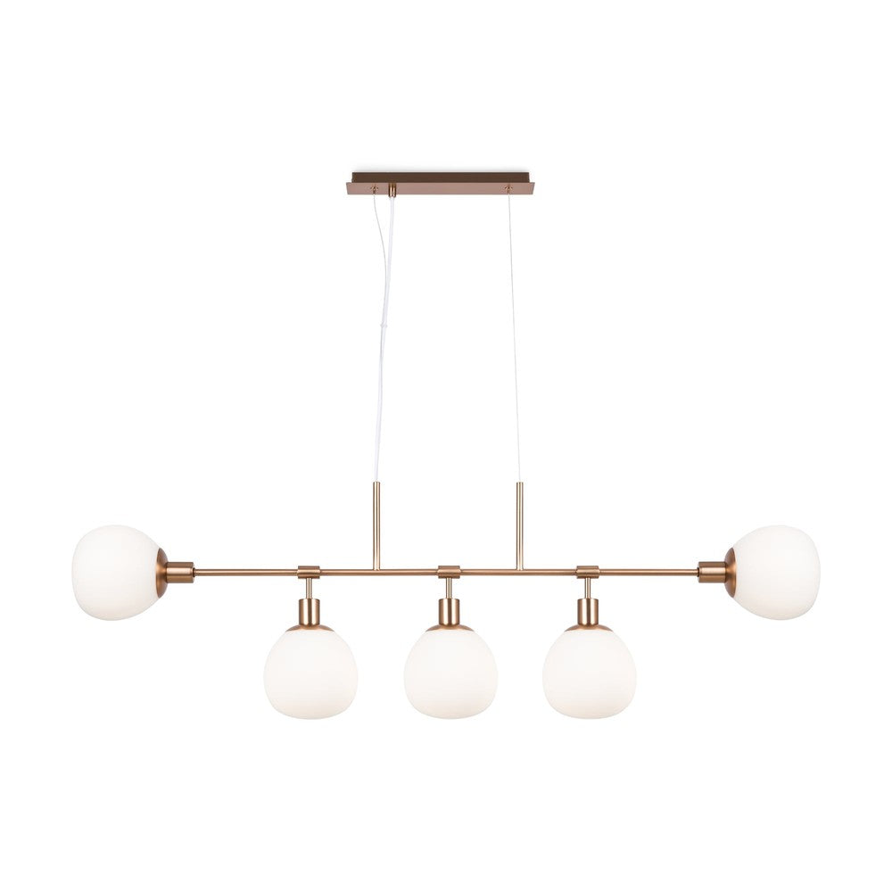 Erich Linear Pendant Lamp With Brass Styling-Maytoni-South Charlotte Fine Lighting