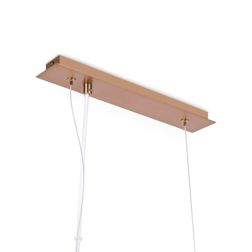 Erich Linear Pendant Lamp With Brass Styling-Maytoni-South Charlotte Fine Lighting