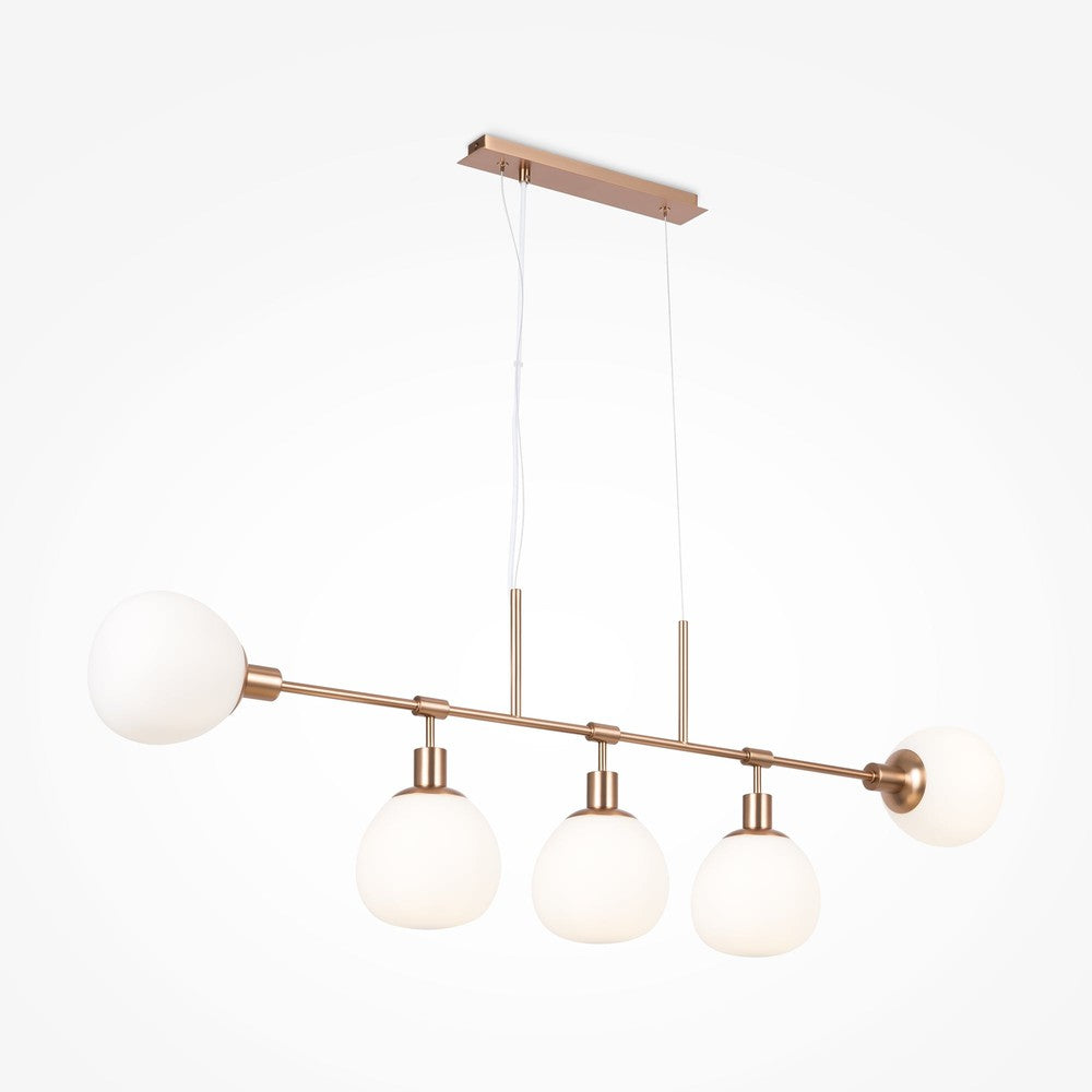 Erich Linear Pendant Lamp With Brass Styling-Maytoni-South Charlotte Fine Lighting