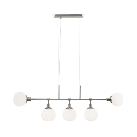 Erich Linear Pendant Lamp With Nickel Styling-Maytoni-South Charlotte Fine Lighting