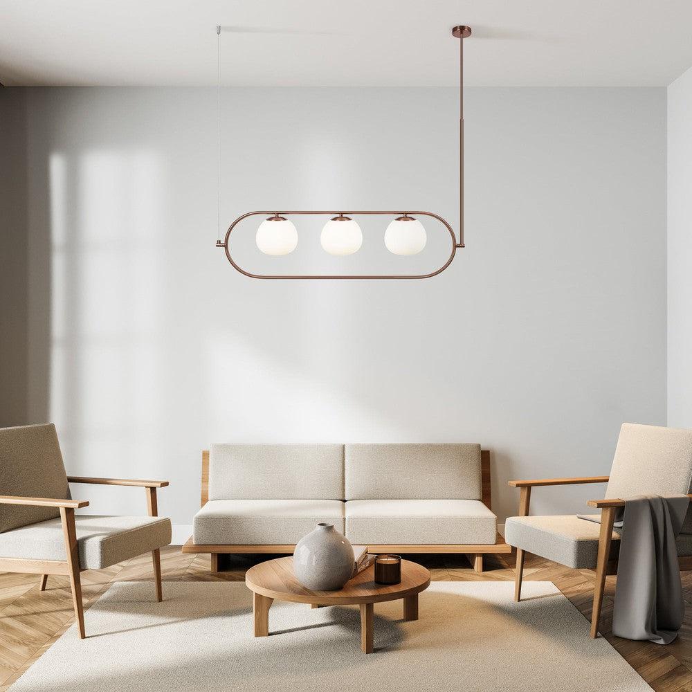 Erich Lozenge Pendant Lamp With Brass Styling-Maytoni-South Charlotte Fine Lighting