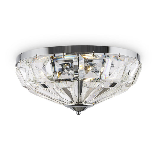 Facet Ceiling Lamp With Chrome Styling-Maytoni-South Charlotte Fine Lighting