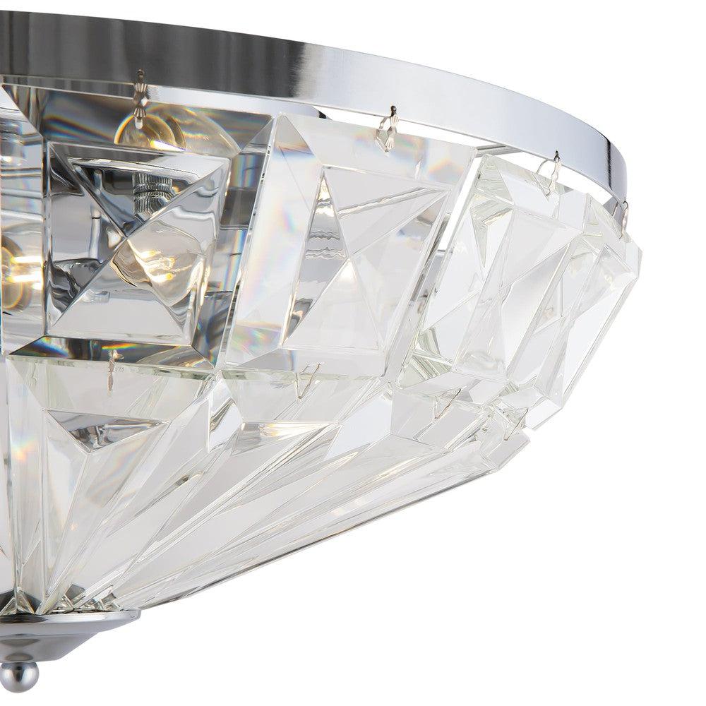 Facet Ceiling Lamp With Chrome Styling - Small-Maytoni-South Charlotte Fine Lighting