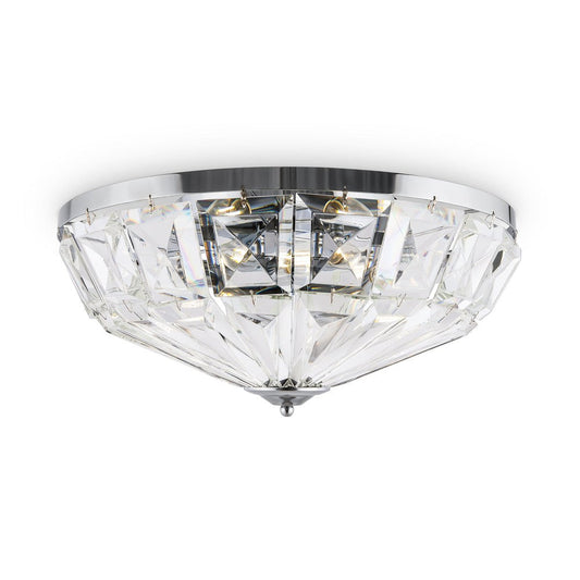 Facet Ceiling Lamp With Chrome Styling - Small-Maytoni-South Charlotte Fine Lighting