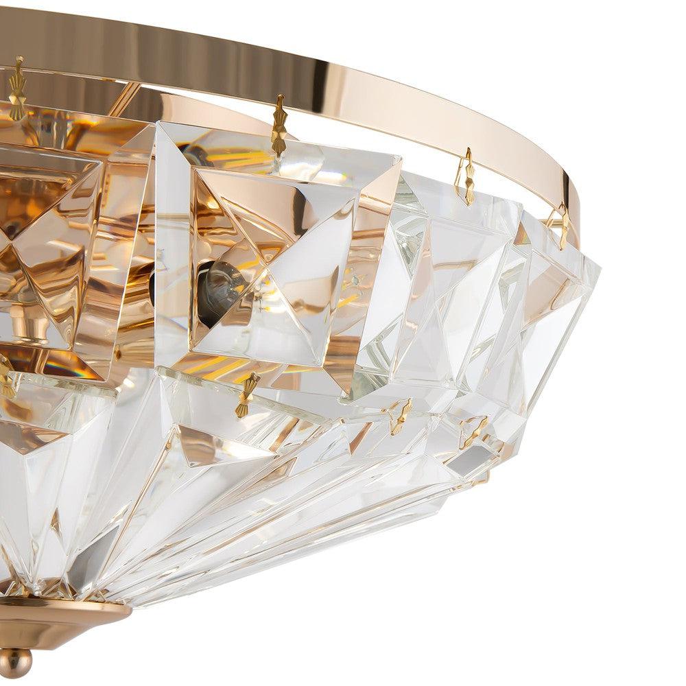 Facet Ceiling Lamp With Gold Styling - Deep-Maytoni-South Charlotte Fine Lighting