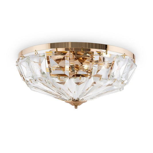 Facet Ceiling Lamp With Gold Styling - Deep-Maytoni-South Charlotte Fine Lighting