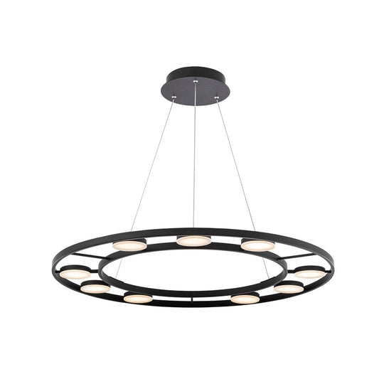 Fad Pendant Lamp In Black - Ring-Maytoni-South Charlotte Fine Lighting