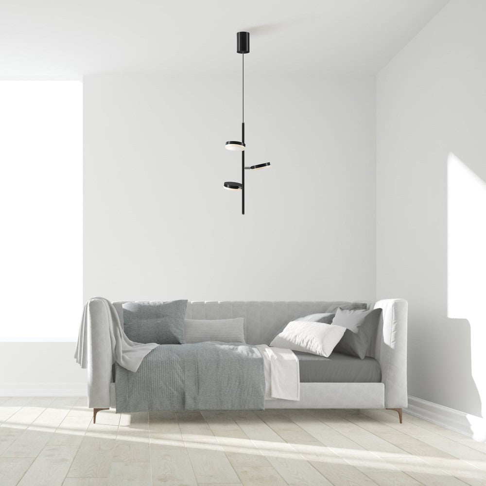 Fad Pendant Lamp In Black - Three Lights-Maytoni-South Charlotte Fine Lighting