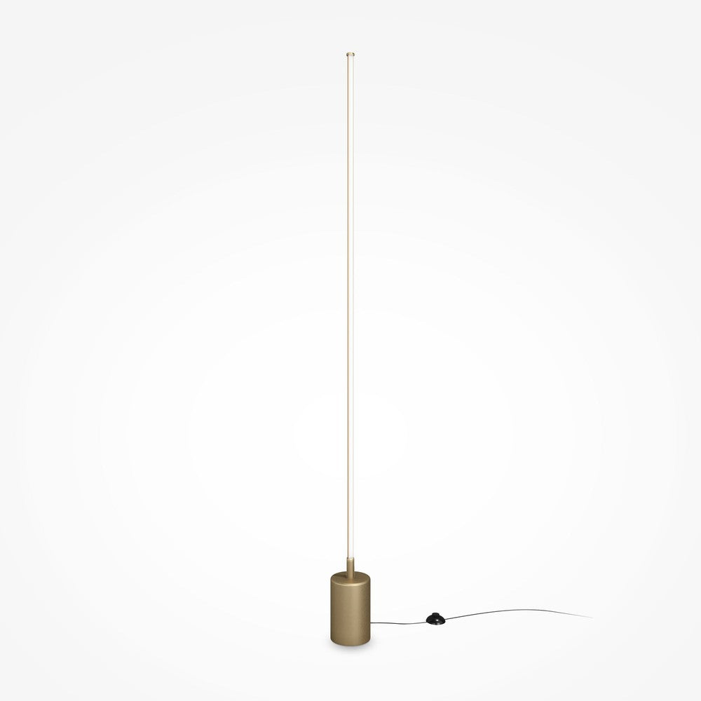 Flow Floor Lamp With Brass Styling-Maytoni-South Charlotte Fine Lighting