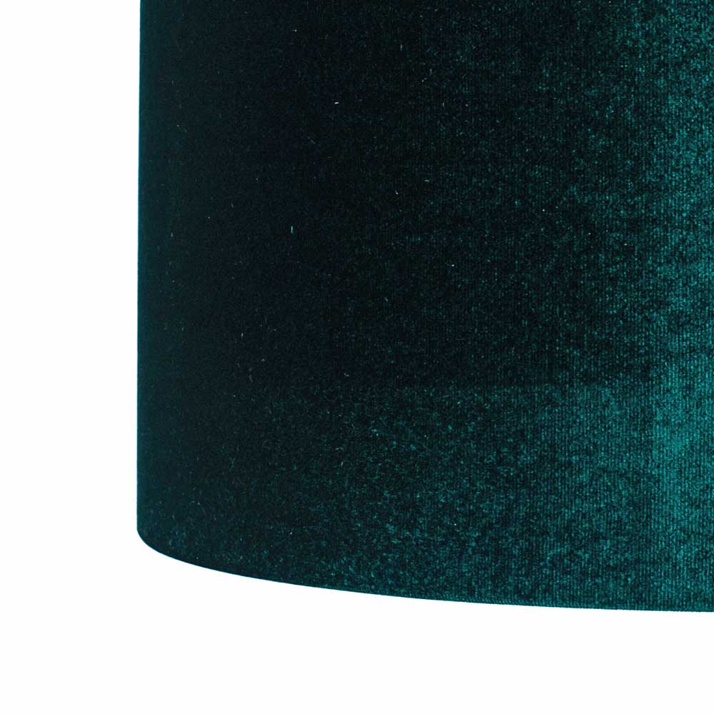 Close-up on velvet material of Bow Cylinder Lampshade