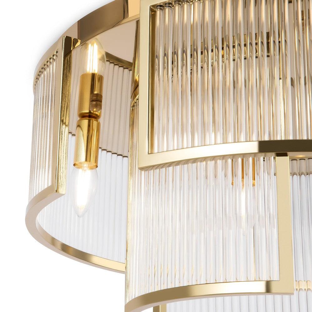 Frame Chandelier With Gold Styling-Maytoni-South Charlotte Fine Lighting