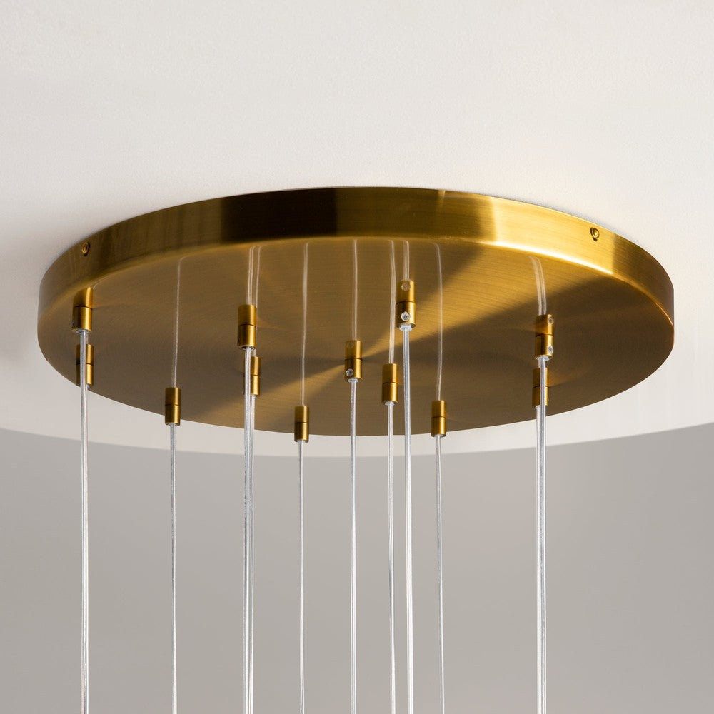 Frozen Pendant Lamp With Brass Styling - Cascade-Maytoni-South Charlotte Fine Lighting