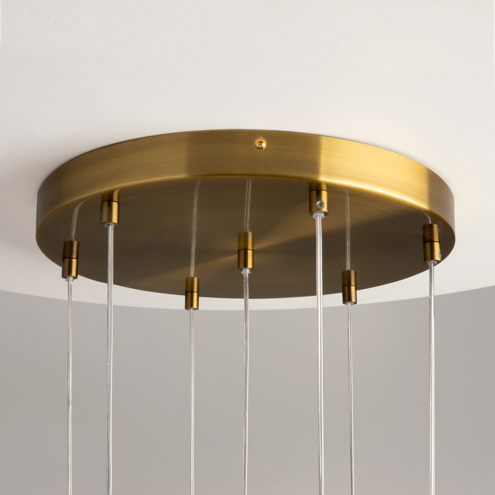 Frozen Pendant Lamp With Brass Styling - Seven Lights-Maytoni-South Charlotte Fine Lighting